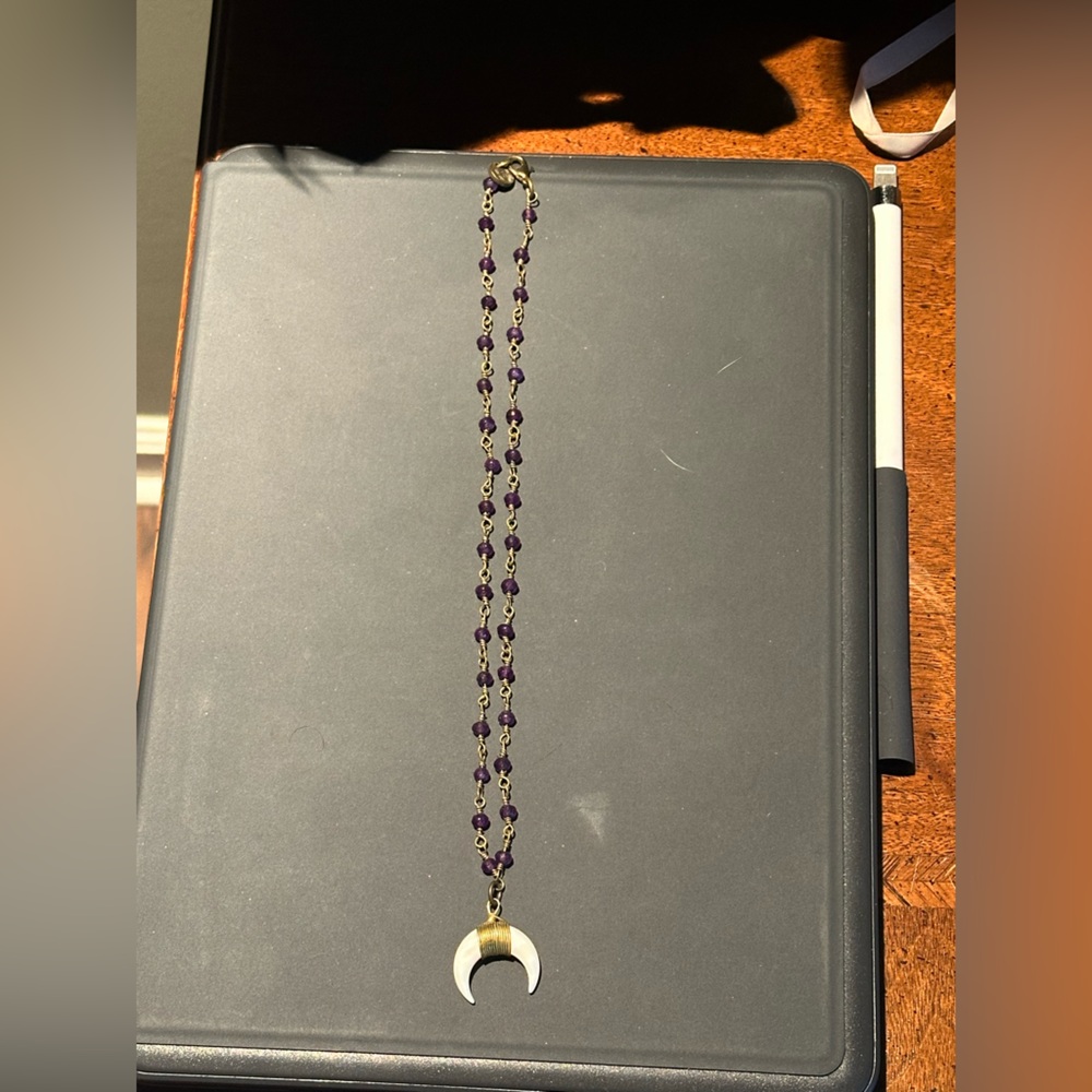 Cute purple necklace